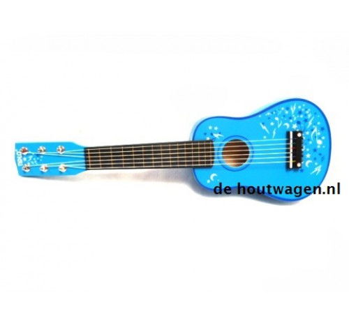 gitaar blauw muzieknoten tidlo